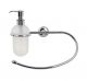Bathroom accessory two functions, towel rack and soap dispenser - WAVE LINE