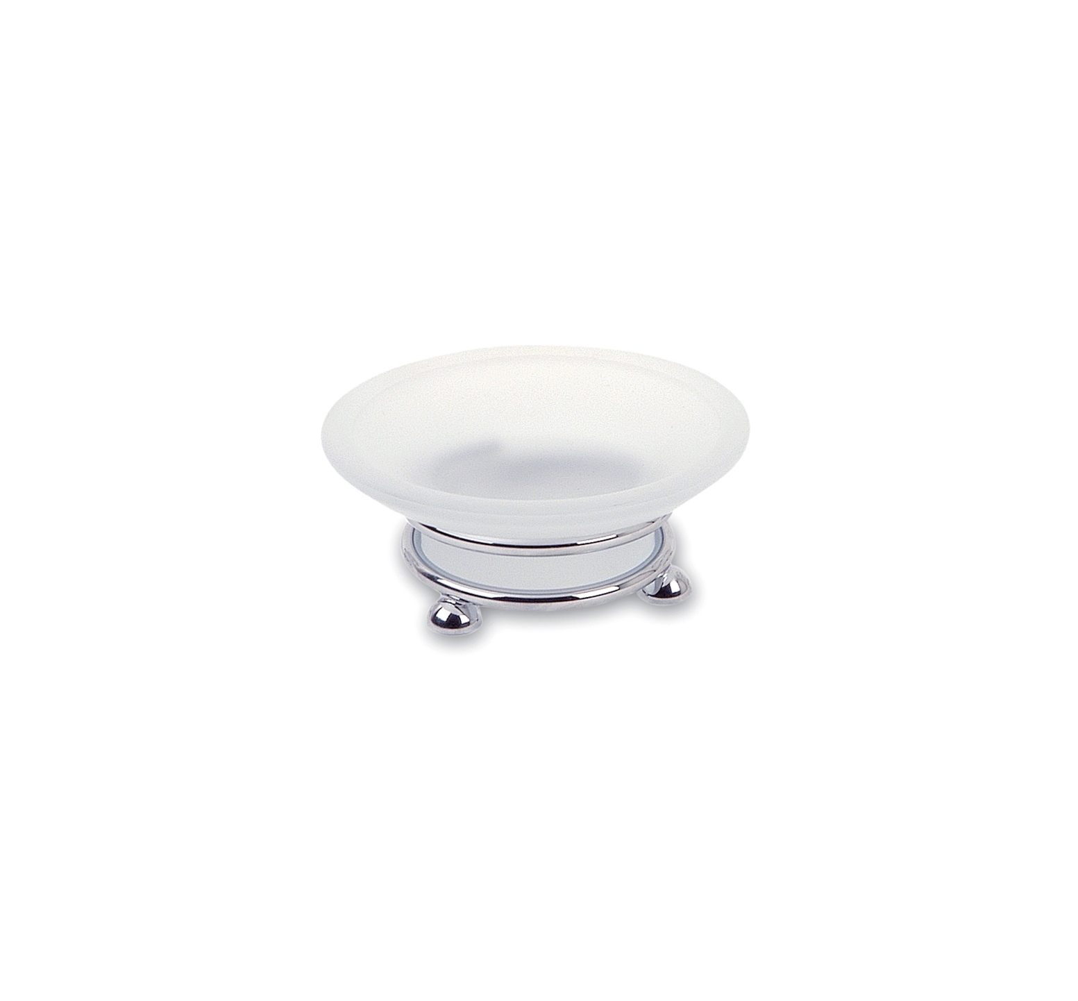 Satin glass sink soap case - WAVE LINE