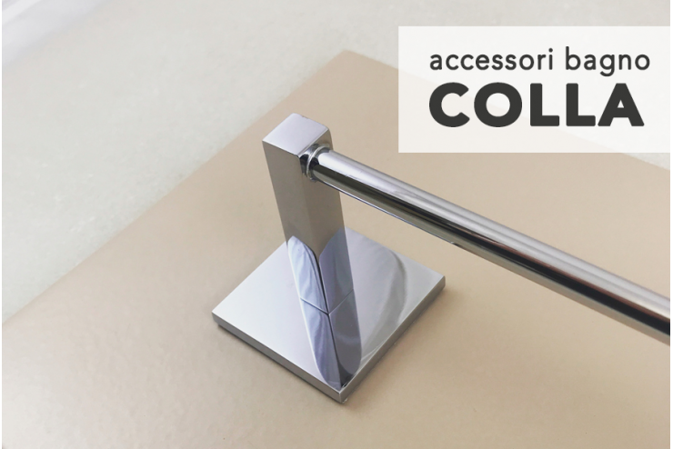 Linea completa di accessori da bagno da incollare